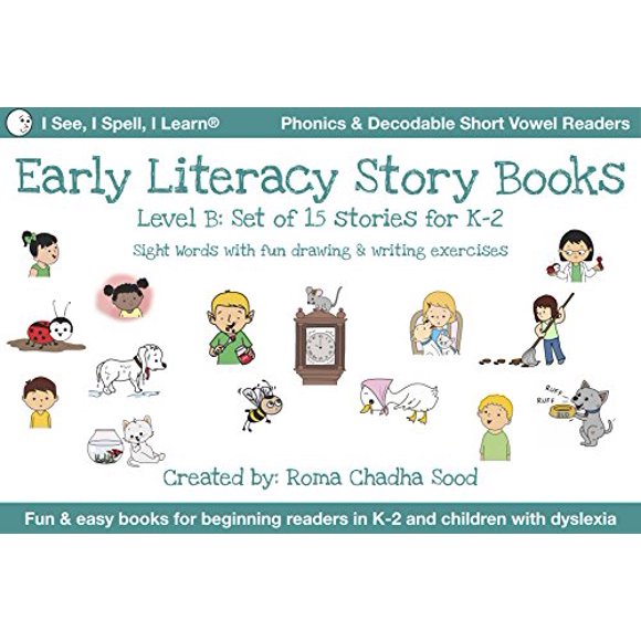 I See, I Spell, I LearnÂ® - Phonics, Sight Words & Short Vowel Storybooks (Decodable Readers for All Children in K-3 and Dyslexia) - Level B