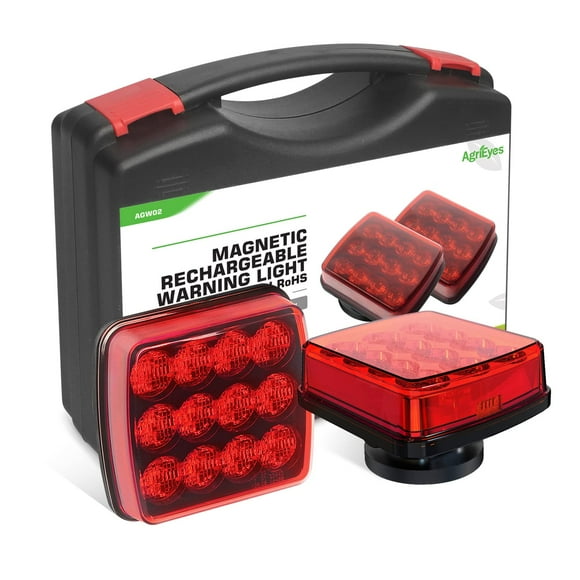Luces estroboscópicas de emergencia Agrieyes rojas eléctricas a prueba de agua