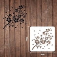 thumbnail image 4 of Cherry Blossom Pattern Reusable Plastic Hollow Out Painting Stencil for DIY Crafts Furniture Decor, 4 of 9