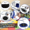 thumbnail image 6 of SereneLife SLSPT365 - Jumping Fun Sports Trampoline, Kids Size, 6 of 7
