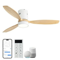 Sofucor Smart Ceiling Fan 52 In Modern Indoor Outdoor - LED Light, Remote, 6-Speed, DC Motor