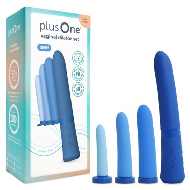 plusOne Vibrating & Warming Vaginal Dilator Set, Intimate Massager, Supports Intimate Wellness