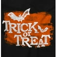 thumbnail image 2 of Happy Halloween Trick or Treat Bats Plus Size Crewneck Graphic Tee Shirt Brisco Brands 2X, 2 of 5