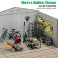 thumbnail image 4 of Garvee Outdoor Storage Shed, 8x10ft Large Metal Garden Shed with Lockable Door Design for Garden, Patio, Backyard, Outside, 4 of 9
