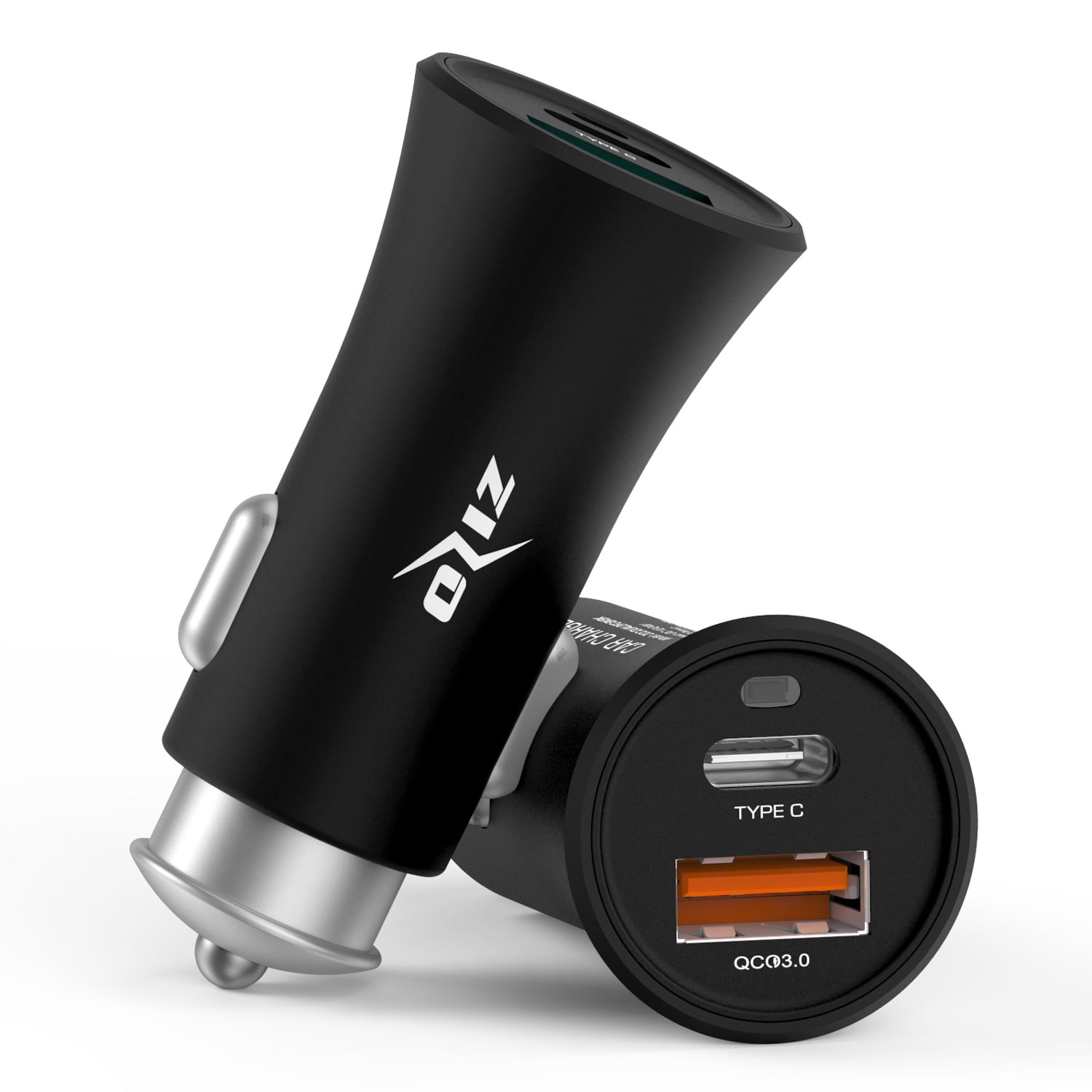 ZizoCharge F7 Car Charger with Zizo Quick Charge 3.0 Adapter and Type C