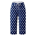 thumbnail image 5 of ANINEO Women Polka Dot Fashion Comfortable Casual Mid Waist Sport Pants Birthday Ladies Solid Color Summer Trousers, 5 of 5