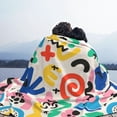 thumbnail image 2 of XMXT Throw Blanket, Vivid Multicolor Graffiti Machine Washable Blankets for Sofa, 60 x 50 inches, 2 of 9