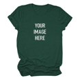 thumbnail image 4 of frariair ​Ladies Soft Jersey Crew Neck T-Shirt With Minimalist Design For Mother's Day Gifting And Family Reunion Outfits​ Army Green, 4 of 5