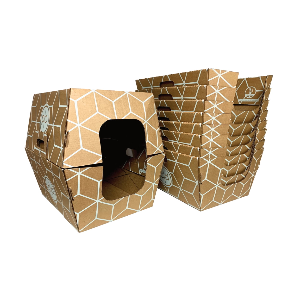 10 Piece Cats Desire Disposable Litter Boxes Disposable Litter Boxes 