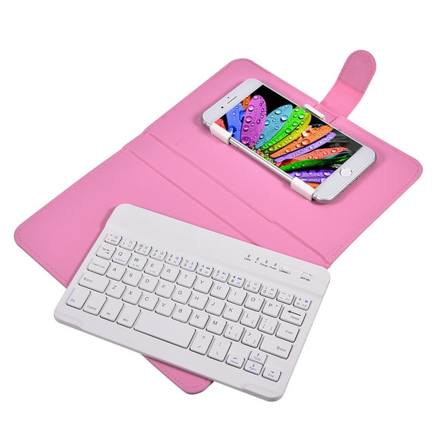 Greensen Universal Wireless Bluetooth Keyboard Flip Case Cover with Stand for iOS/ Android Phones, phone bluetooth keyboard, universal bluetooth keyboard stand