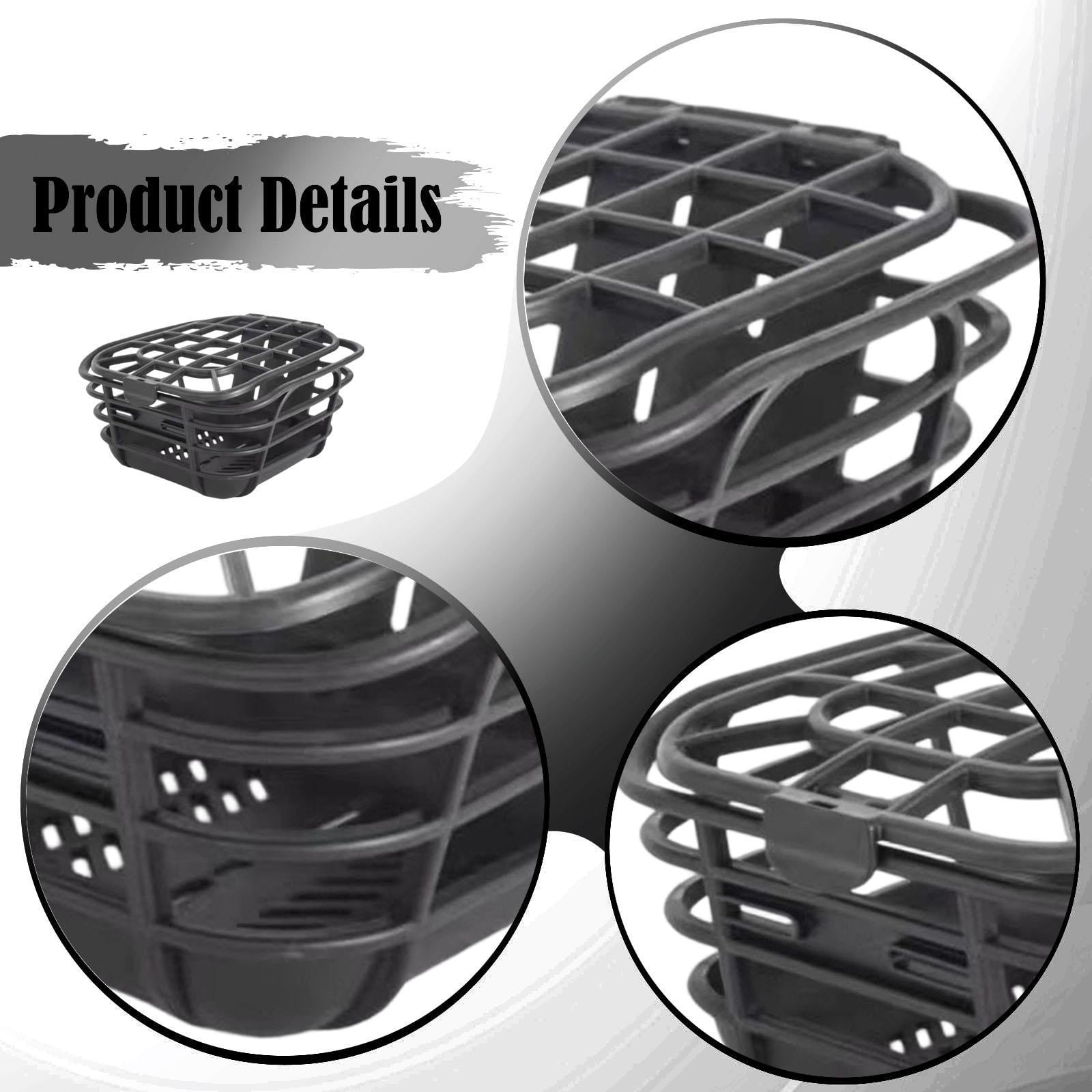 Bike Basket Front Handlebar Basket Storage Container PP Material Secure Lid for Child Outdoor Cycling