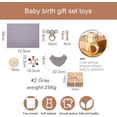 thumbnail image 4 of Set de regalo para bebé EERKEOD Newborn Essentials, manta de baño, sonajero, 4 of 9