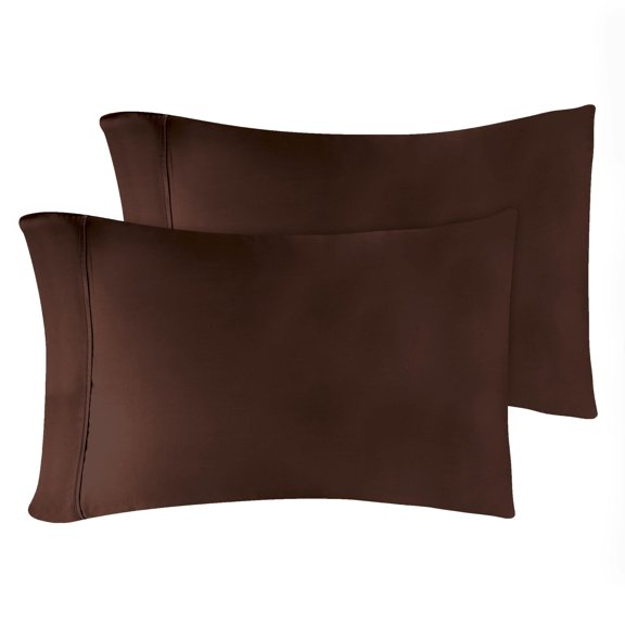 Superior Egyptian Cotton 400 Thread Count Pillowcases, Set of 2, Standard, Mocha