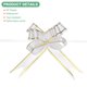 thumbnail image 2 of 200 piezas de lazos de cinta de 3.7 pulgadas para decoraciones de cestas de boda, blancos, 2 of 7