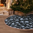 thumbnail image 5 of Fuzoiu Gothic Skull Print Christmas Tree Skirt,Xmas Christmas Decorations,Xmas Tree Mat for Farmhouse Holiday New Years Home Party Decor Tree Rugs-30", 5 of 6