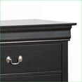 thumbnail image 5 of Dressers Traditional Black Storage Dresser, 33"H x 60"W x 18"D | Black | Particle Board, 5 of 5
