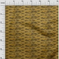thumbnail image 2 of oneOone Cotton Jersey Dark Mustard Fabric Snake Animal Skin Sewing Craft Projects Fabric Prints By Yard 58 Inch Wide, 2 of 4