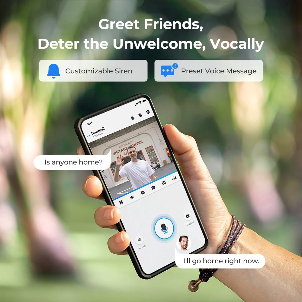 Reolink 2pcs Doorbell Camera 5G/2.4GHz WiFi Chime, 5MP Night Vision, 180° Motion Human Detection, 2 Way Talk, Local Storage Google Assistant