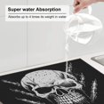 thumbnail image 5 of XMXT Microfiber Drying Mat, Mysterious Skull Illustration Absorbent Dish Drying Mats for Kitchen Dishes Rack Pad, 16 x 18 inches, 5 of 9