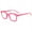 Pink, variant on Women Square Reading Glasses Men Oversized Clear Candy Color Fashion Classic Spring Hinges Pink Readers HD Eyeglass Frame