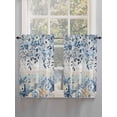 thumbnail image 5 of Blue Coastal Starfish Bathroom Window Curtain, Beach Nautical Shell Eucalyptus Vintage Light Filtering Coffee Kitchen Curtains, Bedroom Living Room Curtains 2 Panel 84"x54", 5 of 6
