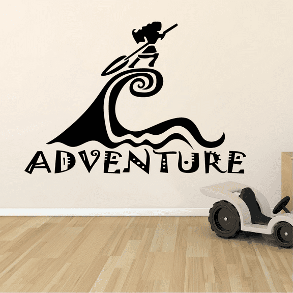 Moana Disney Movie Character Silhouette Disney Princess The Sea Calls Me Movie Vinyl Wall Art Sticker Decal Home Kids Study Room Boys Girls Wall Décoration Design Wall Décor Decal Size (24x40 inch)