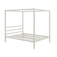 thumbnail image 4 of DHP Modern Metal Canopy Platform Bed Frame, Queen, Off White, 4 of 13