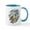 White/Blue Inside, variant on CafePress - Torn Wolf Mug - 11 oz Ceramic Mug - Novelty Coffee Tea Cup