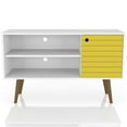 thumbnail image 3 of Manhattan Comfort Meuble Télé Liberty 43 Pouces en Blanc et Jaune, 3 of 9