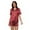 Burgundy, variant on UNEEI Cotton Womens Pajama Sets, 2 Piece Soft Lounge Sets for Women, Round Neck Short Sleeve Top & Shorts Sleepwear