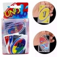 thumbnail image 2 of Juegos de mesa UNO H2O, juego de cartas impermeable a prueba de presión, PVC, plástico transparente, juguetes para niños, regalos de cumpleaños y Halloween, 2 of 4