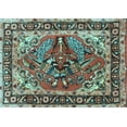 thumbnail image 1 of Ahgly Company Indoor Rectangle Persian Light Blue Traditional Area Rugs, 7' x 10', 1 of 4