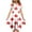 White, variant on Girls Summer Dress Child Toddler Girls Canada Day Maple Leaf Flag Print Flutter Sleeve Floral Dress Robe Ado Fille White 6 Years-7 Years