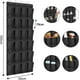 thumbnail image 2 of Zapatero colgante con 24 bolsillos, bolsillo de almacenamiento colgante, sobre la puerta, gabinete de pared, grandes bolsillos de malla negra para dormitorio, sala de estar, baño, 2 of 5