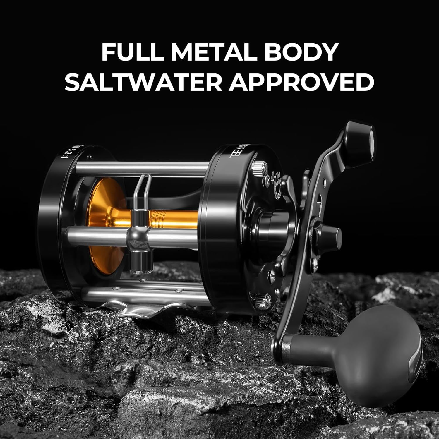KastKing Right Round Baitcasting Fishing Reel,Salmon/Steelhead- Rover-6000