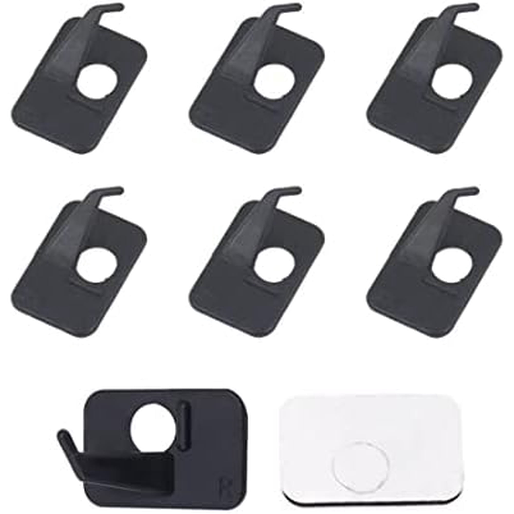 Tekola 6pcs Plastic Arrow Rest Black Recurve Bow Arrow Rest Adhesive Back Hunting Shooting Targeting Accessory for Right or Left Hand