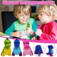 thumbnail image 3 of Green Slow Rising Dinosaur Squishy Toy Pu Material 3.94X2.76X2.36 Inches Simulation Star Pattern Stress Relief Decompression Fidget For Kids Green, 3 of 6