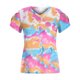 thumbnail image 3 of Puntoco moda mujer Casual pétalo manga manga corta cuello en V impreso tops blusa Puntoco Puntoco-5163, 3 of 4