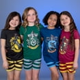 thumbnail image 5 of Harry Potter Girls' Hogwarts Castle 2PC Shirt Shorts Pajama Set 4 Houses - Gryffindor Hufflepuff Ravenclaw Slytherin, 5 of 7