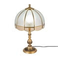 thumbnail image 2 of Antique Table Lamp, Table Desk Reading Light, Glass Lampshade Tabletop Light for Small Space Bedroom Decor for Bedrooms, Dining Rooms, Study Rooms, 2 of 18