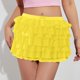 thumbnail image 2 of Pantalones cortos de encaje con volantes para mujer - Cintura elástica con lazo delantero - Estilo dulce y bonito para fiestas de cosplay y ropa de dormir, 2 of 4