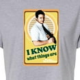 thumbnail image 3 of Parks and Recreation - I Know What Things Are - Juniors Cropped Cotton Blend T-Shirt, 3 of 5