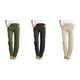 thumbnail image 3 of Sonducket Pantalones casuales sueltos para mujer para el hogar o la oficina - Tela de algodón Transpirable y absorbe el sudor Pantalones rectos Prendas para la parte inferior del cuerpo negro,1 m, 3 of 6