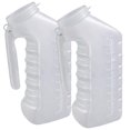 thumbnail image 1 of Biberón de orinal masculino Vally portátil con tapa y asa, 1000 ml, 2 unidades, 1 of 8