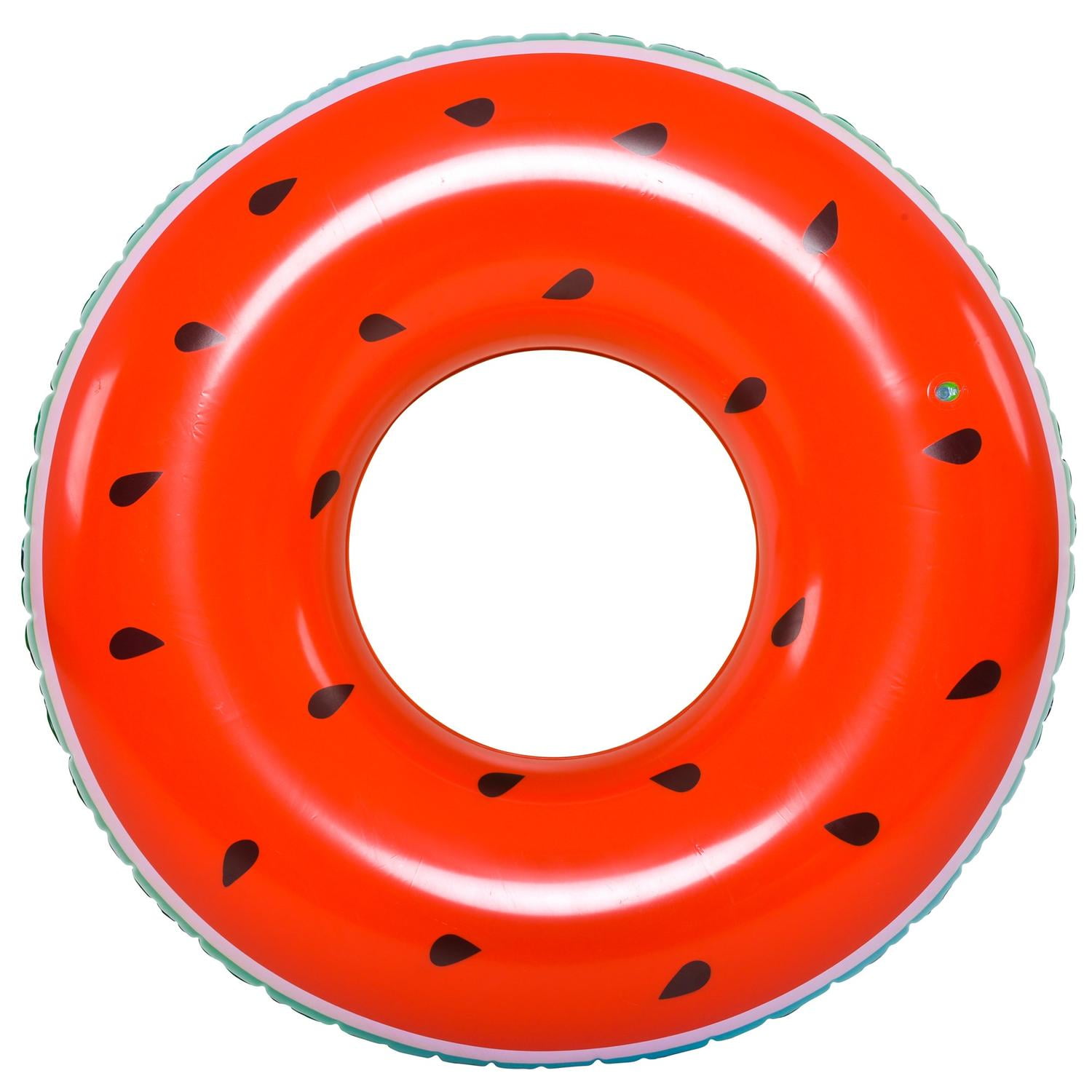 49" Jumbo Inflatable Watermelon Lounger Swimming Pool Float Ring by Pool Central