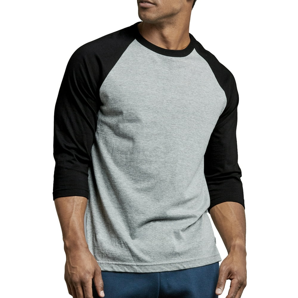 Blended - Men's 3/4 Sleeve Baseball T-Shirt Jersey Raglan Two-Tone ...