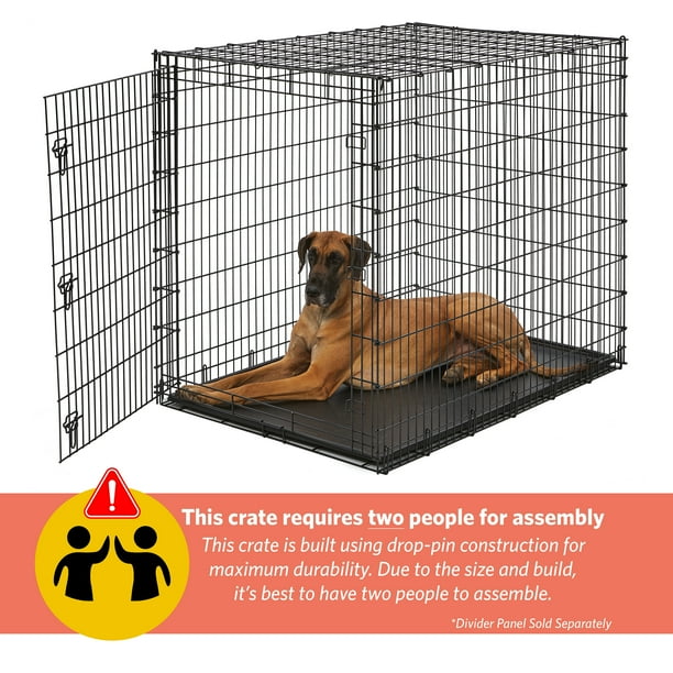 MidWest Homes For Pets Wire Dog Crate, Single Door, Foldable