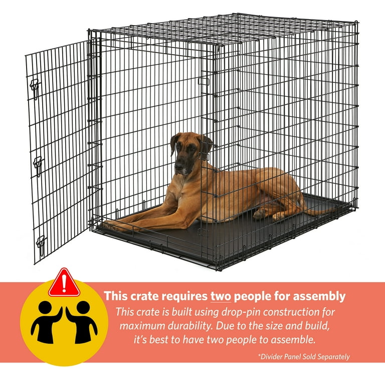 MidWest Homes For Pets Wire Dog Crate, Single Door, Foldable