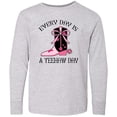 thumbnail image 3 of Inktastic Cowgirl Cute Yeehaw Day Long Sleeve Youth T-Shirt, 3 of 5