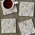 thumbnail image 2 of CounterArt Gilded Vine 4 Pack Natural Marble Cork Backed Coasters, 2 of 7